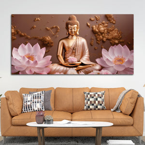 Modern Buddha Wall Painting for Interior Decor