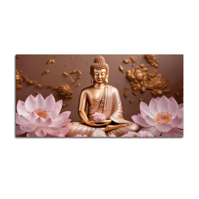 Modern Buddha Wall Painting for Interior Decor