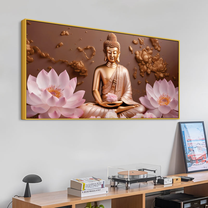 Modern Buddha Wall Painting for Interior Decor