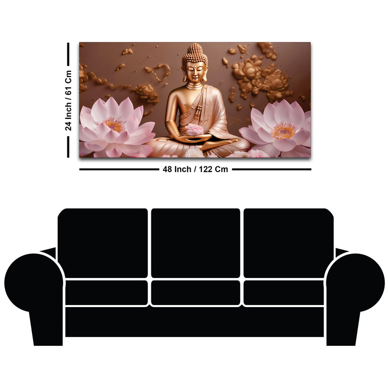 Modern Buddha Wall Painting for Interior Decor