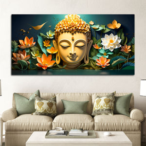 Modern Buddha Wall Painting for Peaceful Interiors