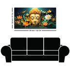 Modern Buddha Wall Painting for Peaceful Interiors