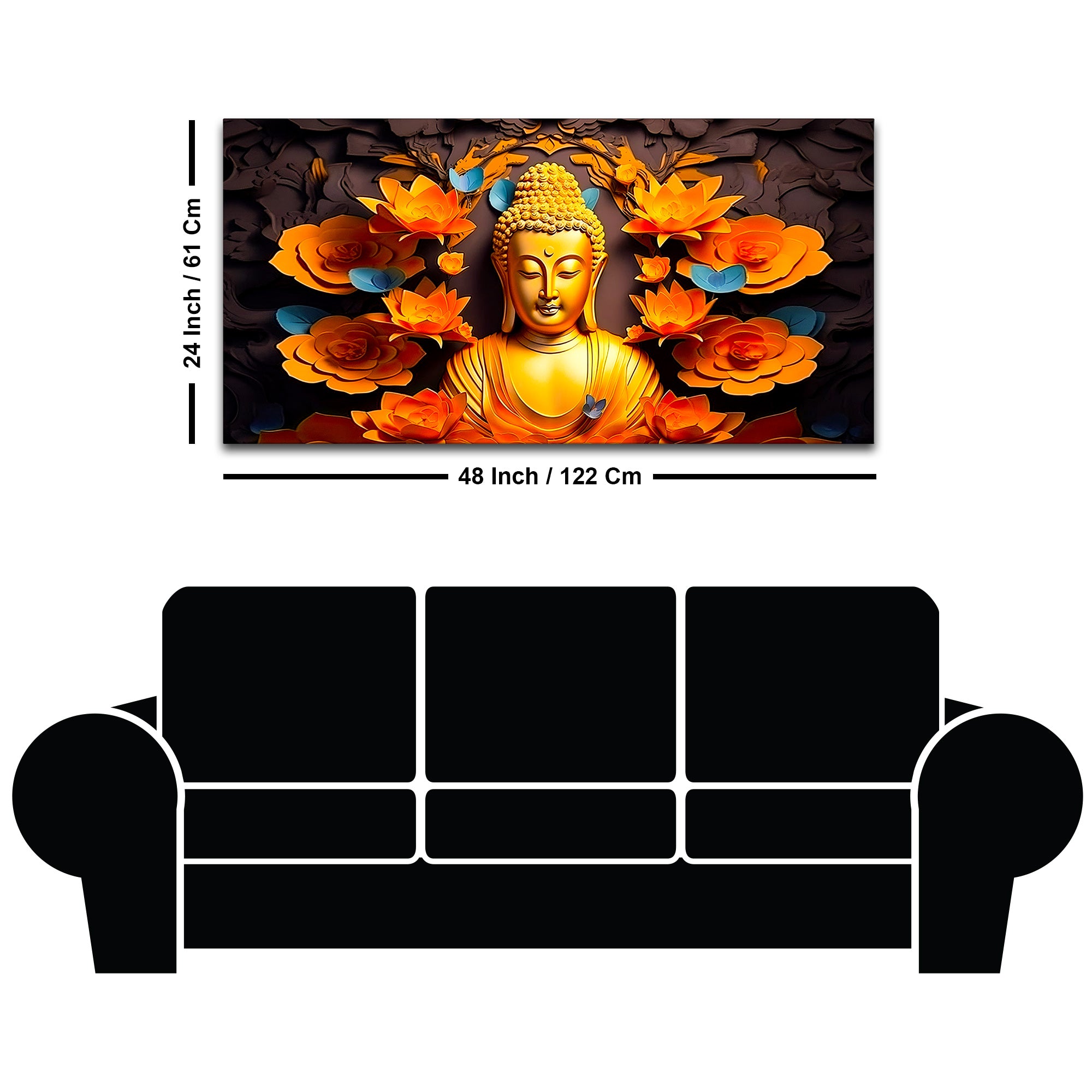 Modern Buddha Wall Painting Wall Décor