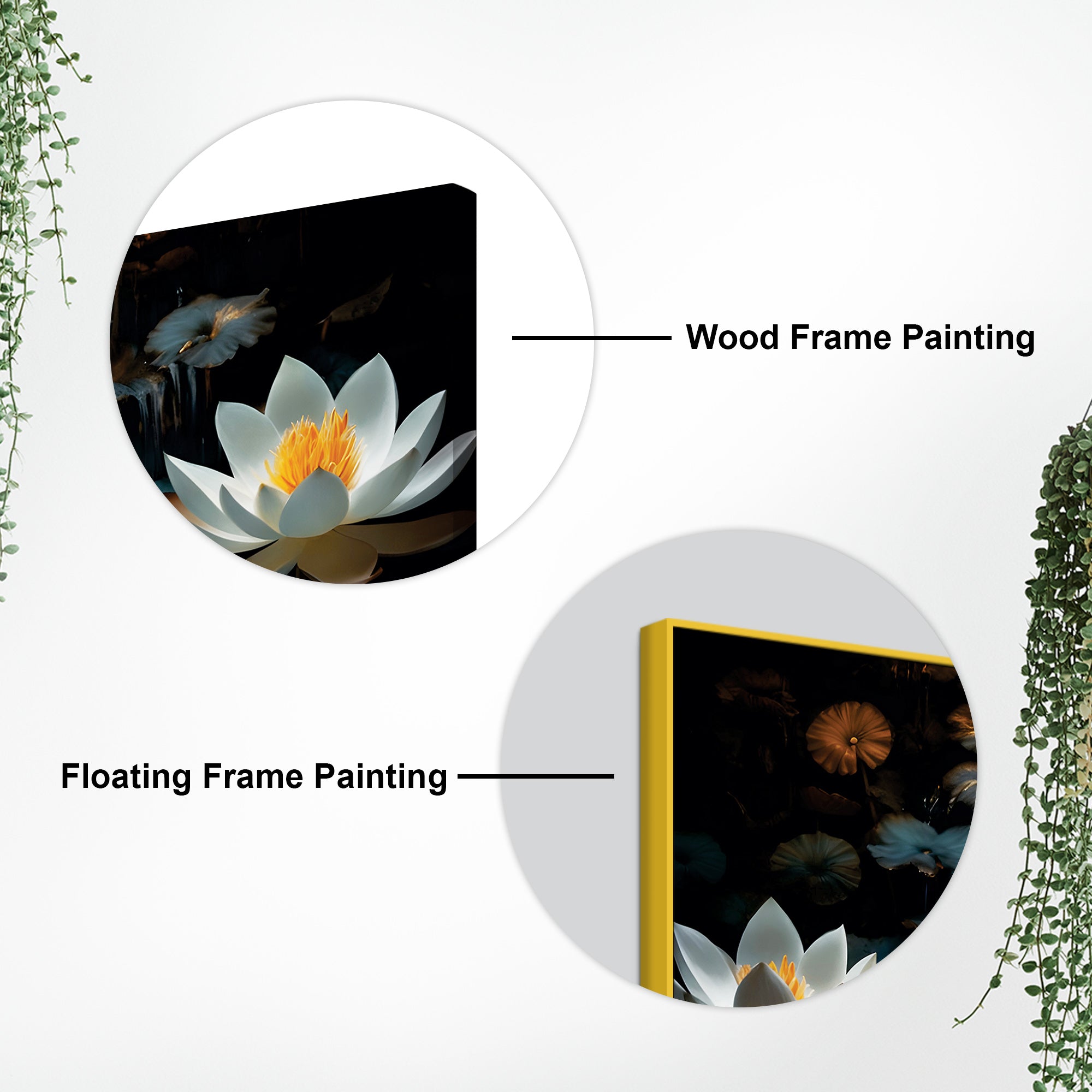 Modern Buddha Wall Painting with Lotus – Premium Home Decor