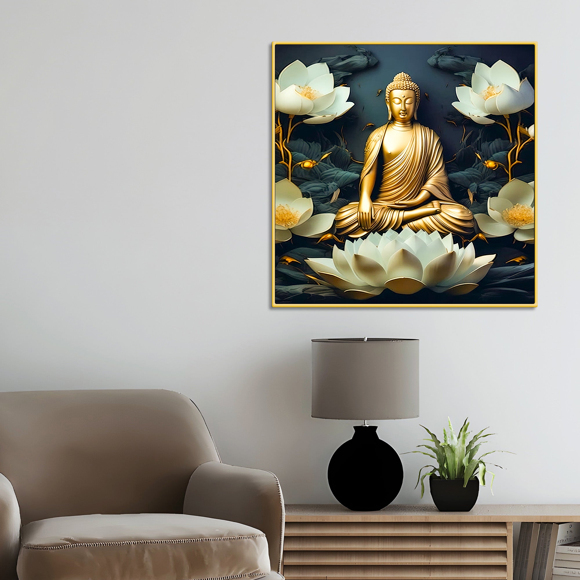 Modern Buddha Wall Spiritual Painting