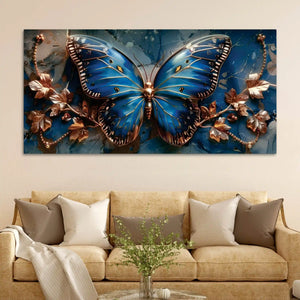 Modern Butterfly Canvas Wall Art Painting for Living Room Décor