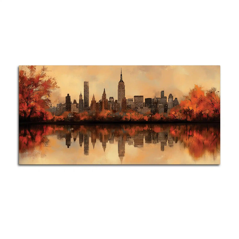 Modern Cityscape Canvas Wall Art Painting for Wall Decor