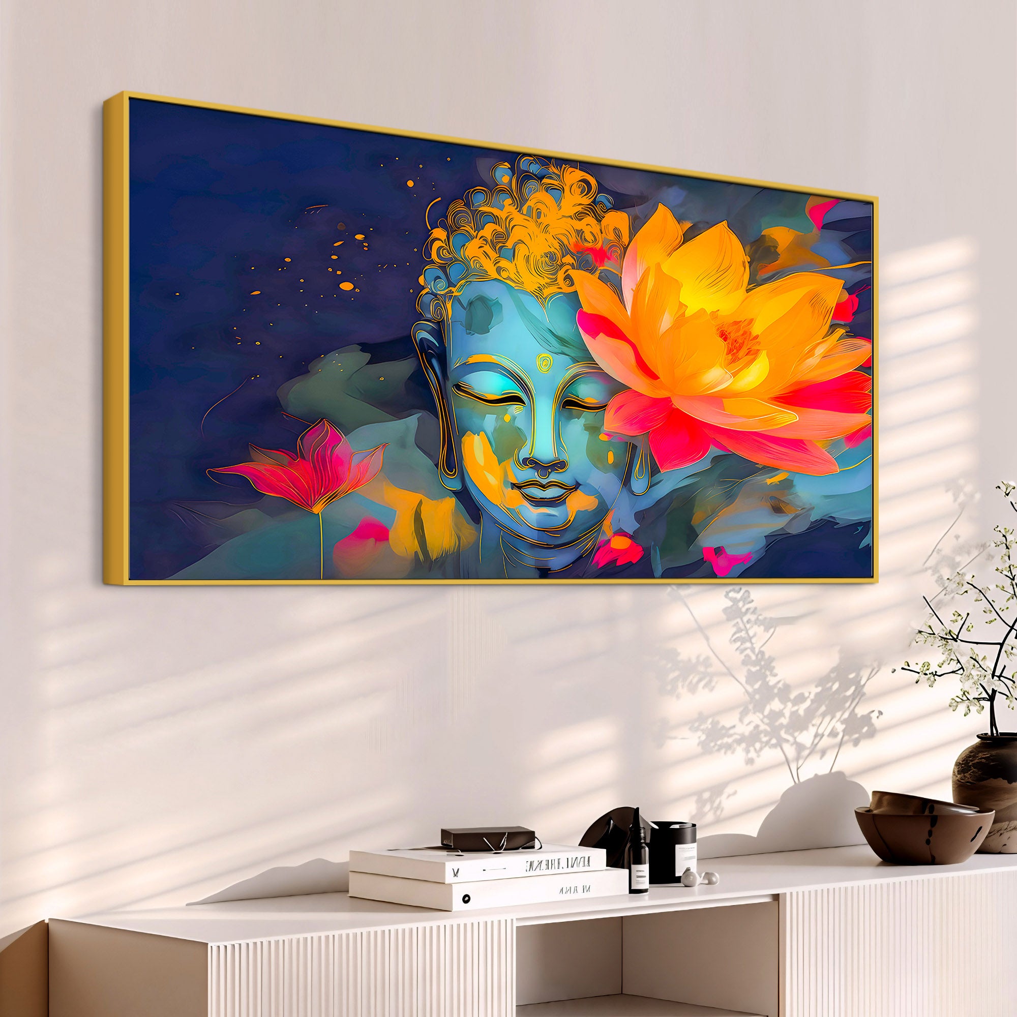 Modern Decorative Gautam Buddha Painting for Elegant Home