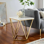 Modern Decorative Table with Stylish Marble Texture Top