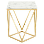 Modern Decorative Table with Stylish Marble Texture Top