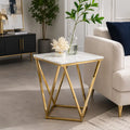 Modern Decorative Table with Stylish Marble Texture Top