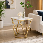Modern Decorative Table with Stylish Marble Texture Top
