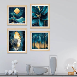 Modern Decorative Wall Art Frame Set of 4