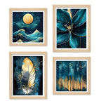 Modern Decorative Wall Art Frame Set of 4