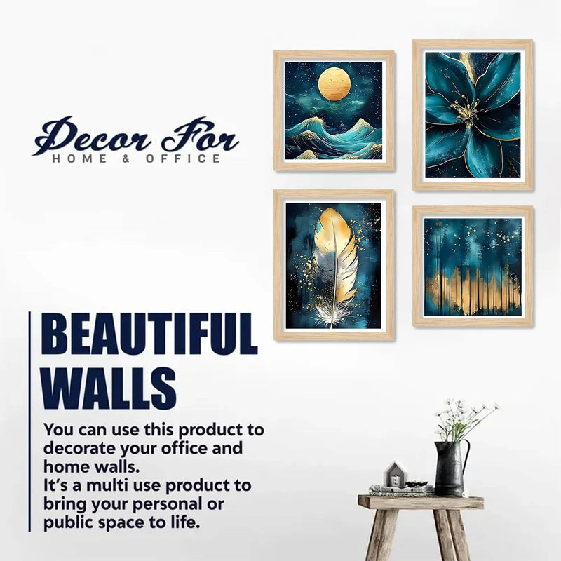 Modern Decorative Wall Art Frame Set of 4