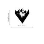 Modern Design Mountain View Metal Art Wall Decor