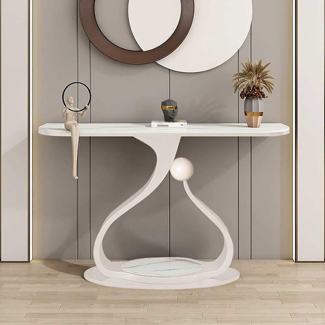 Modern Designer Console Table | Luxury Marble Top Table for Home Décor