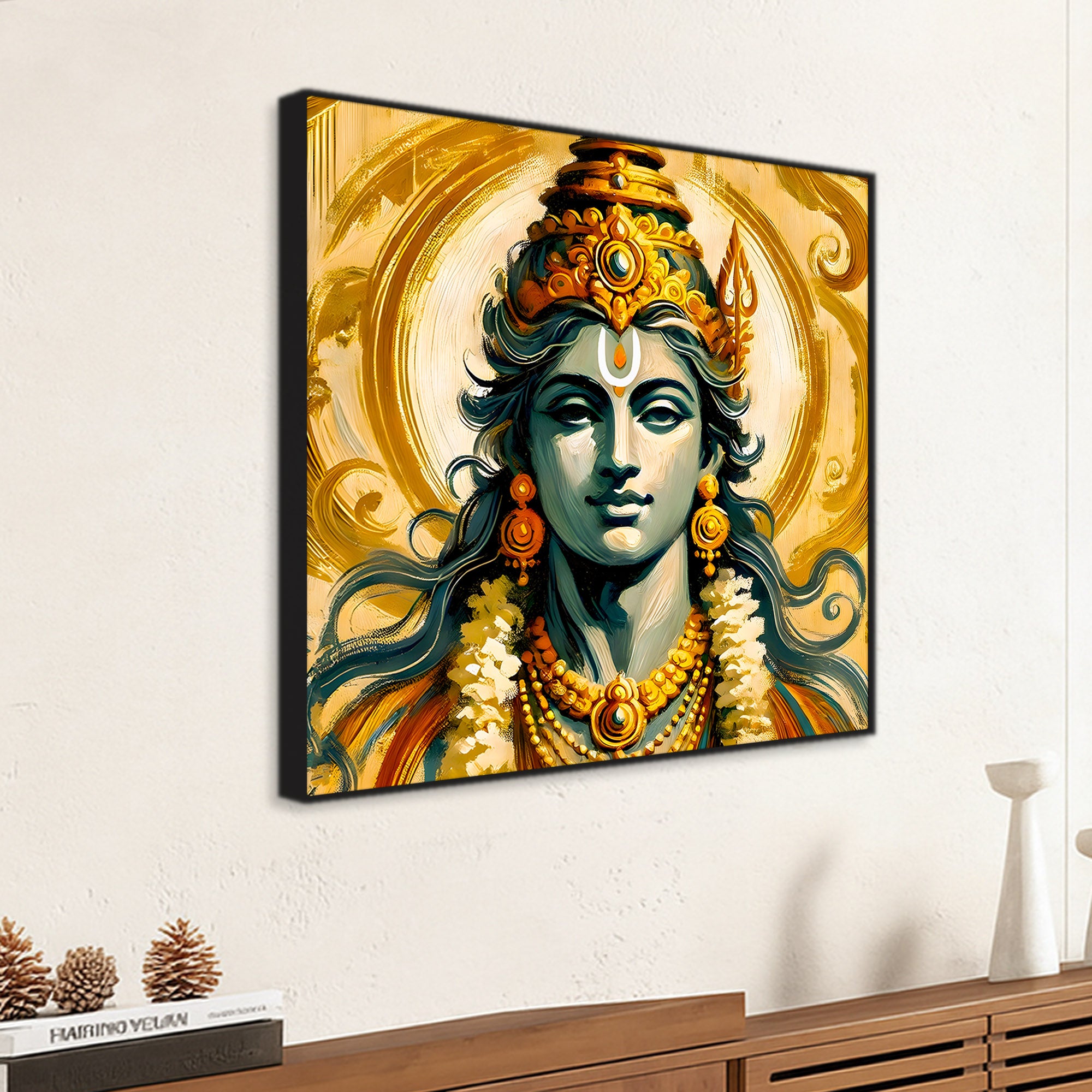 Modern Devotional Ram Ji Painting for Premium Wall Décor