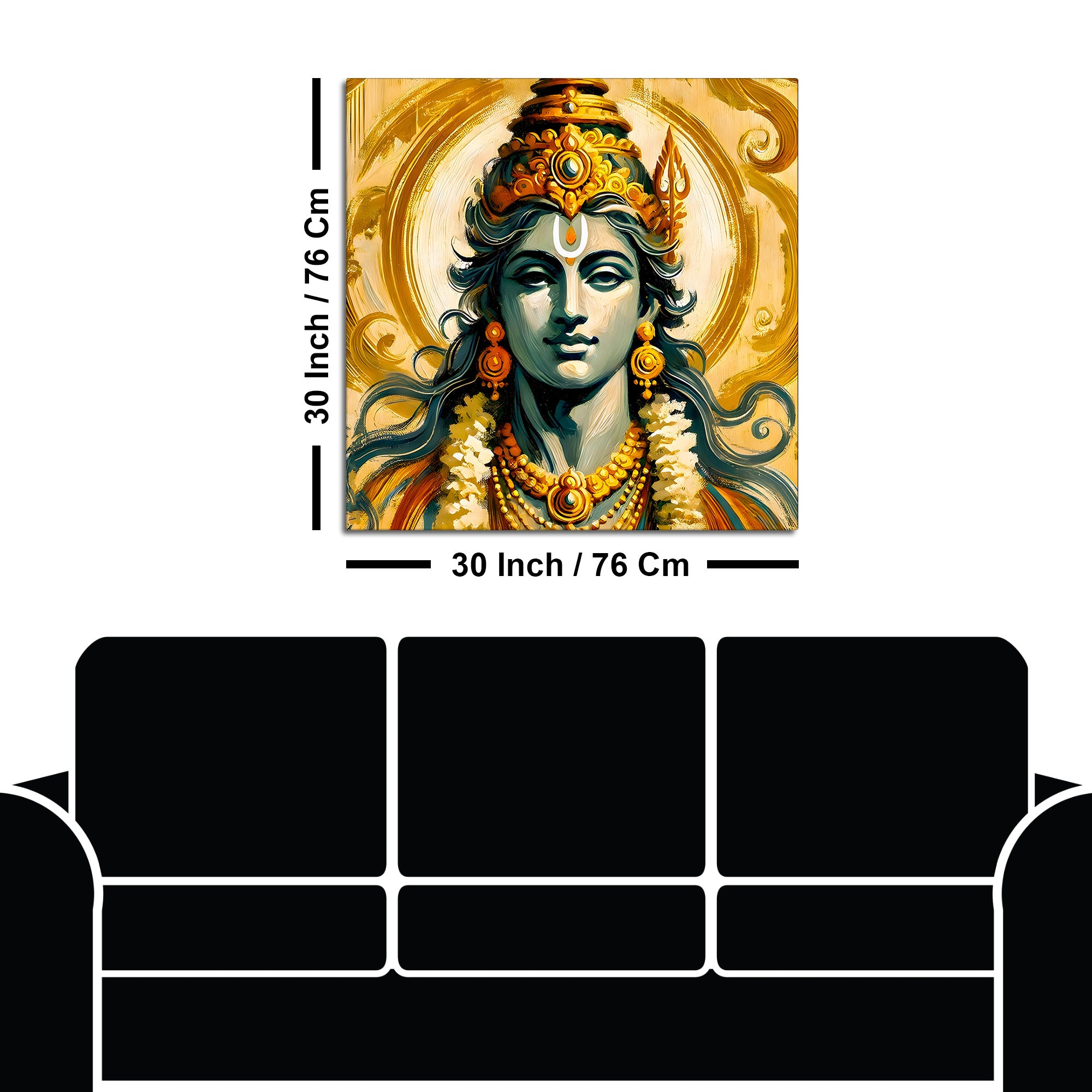 Modern Devotional Ram Ji Painting for Premium Wall Décor