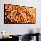 Modern Elegant Floral Canvas Painting
