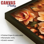 Modern Elegant Floral Canvas Painting