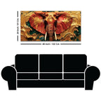 Modern Elephant Canvas Wall Artwork Painting for Luxury Interiors