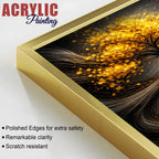 Modern Fantasy Floating Acrylic Painting Set of 3