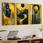 Modern Floating Acrylic Wall Painting Set of 3
