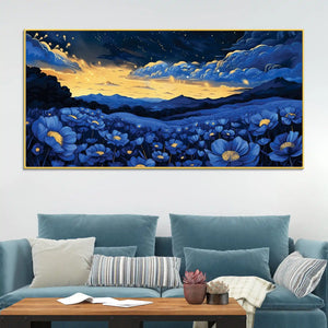 Modern Floral Abstract Canvas Painting