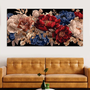 Modern Floral Canvas Painting for Home Decoration