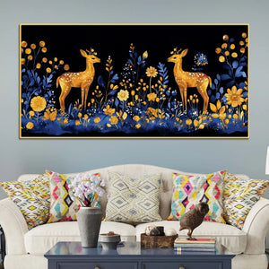 modern-floral-deer-canvas-wall-abstract-luxury-painting-for-home-interiors