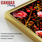 Modern Floral Elephant Wall Décor Painting | Luxury Canvas Home Décor