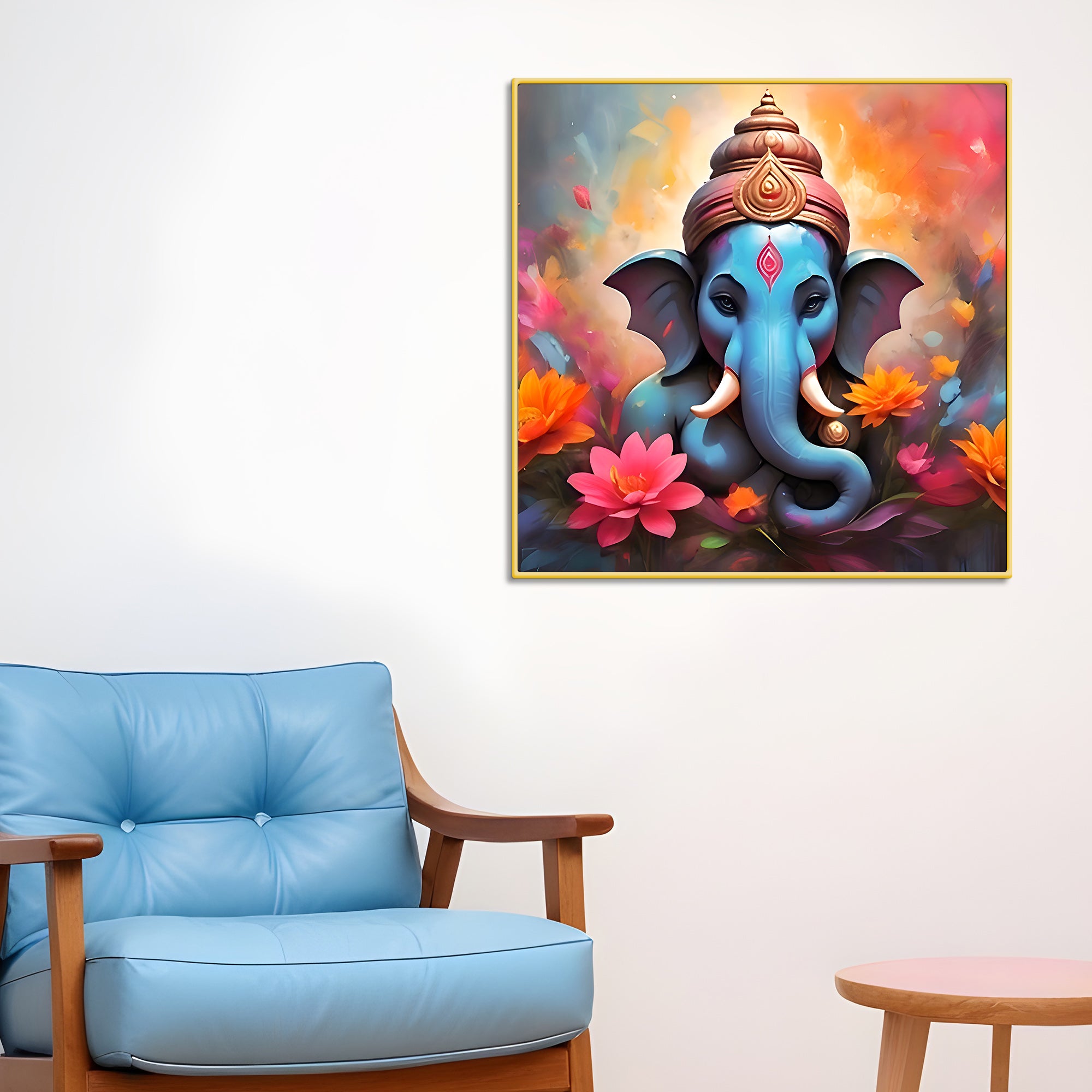 Modern Ganesh Ji Wall Painting
