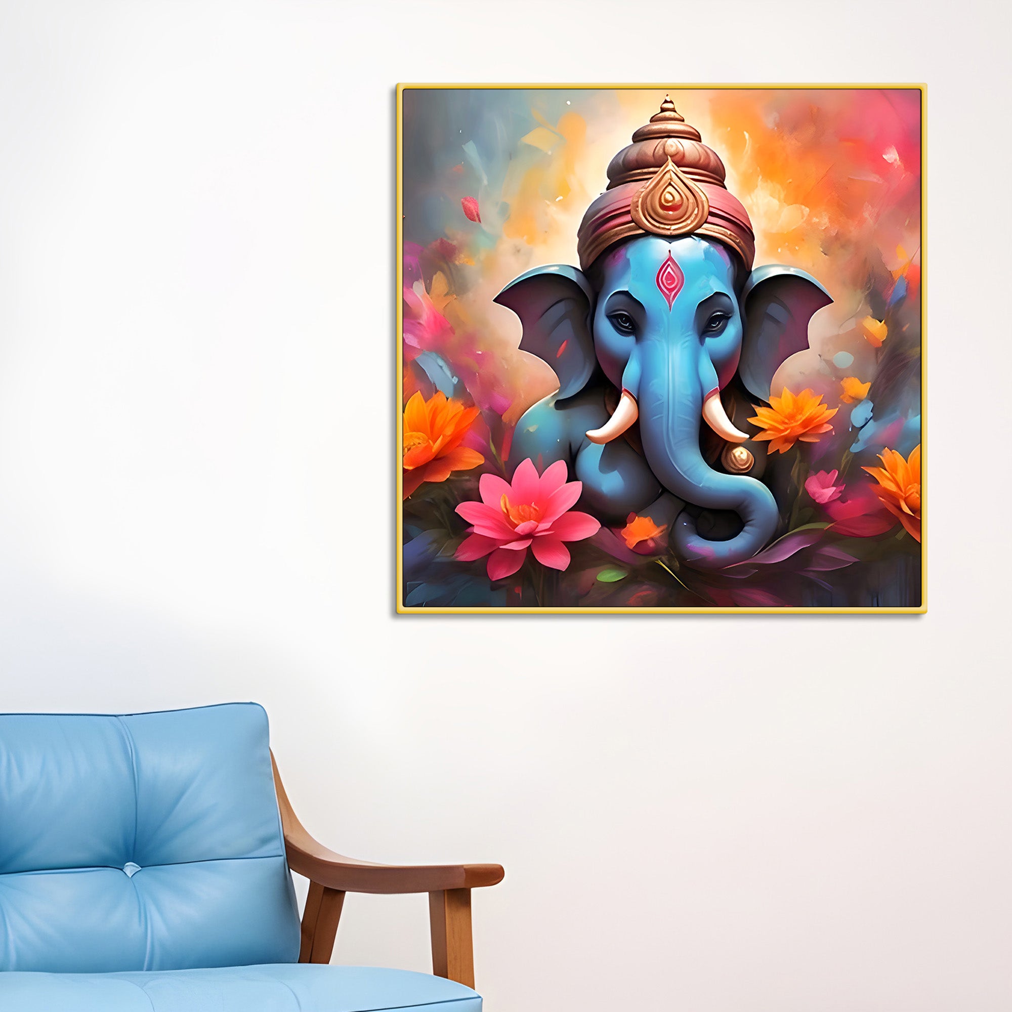 Modern Ganesh Ji Wall Painting