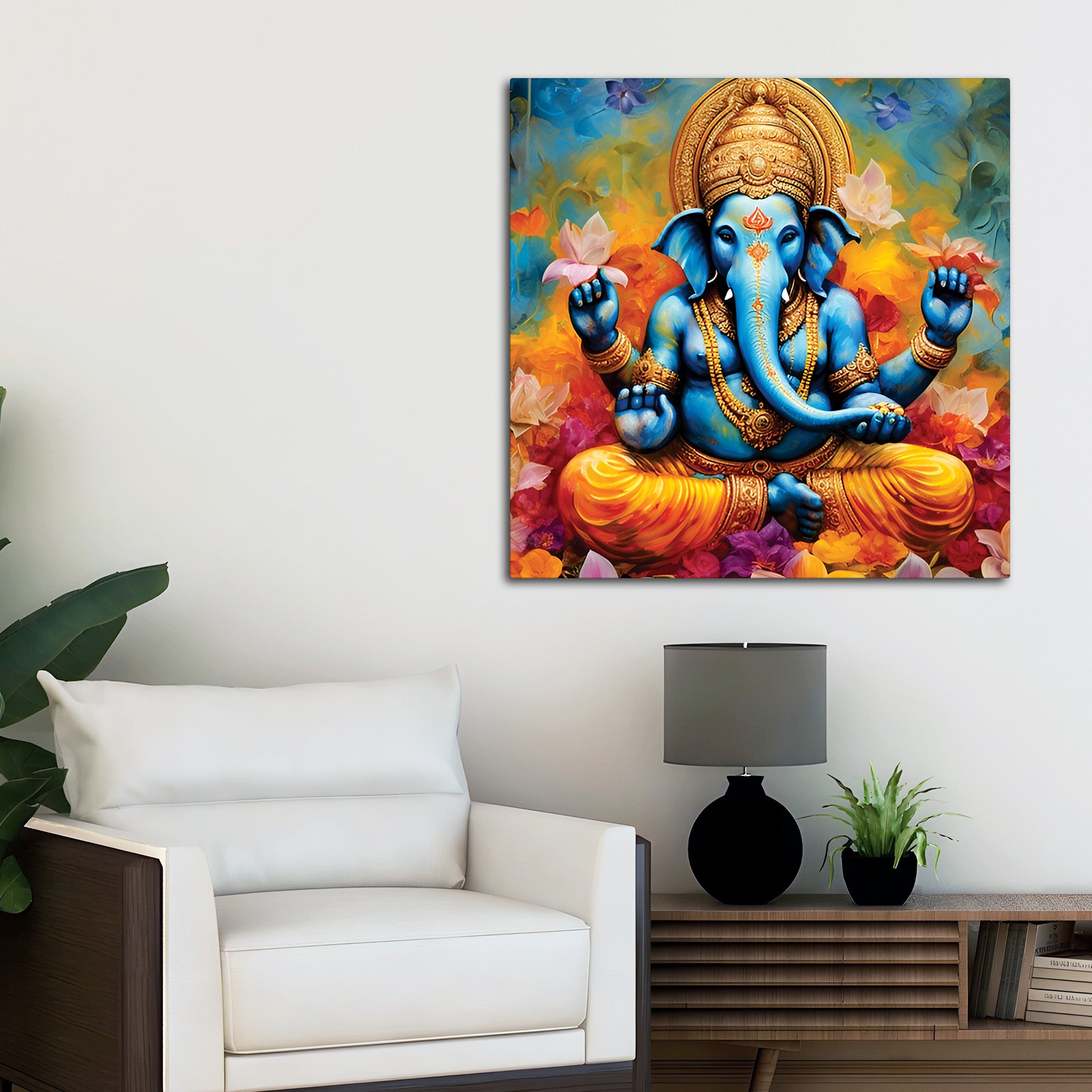 Modern Ganesha Decorative Painting