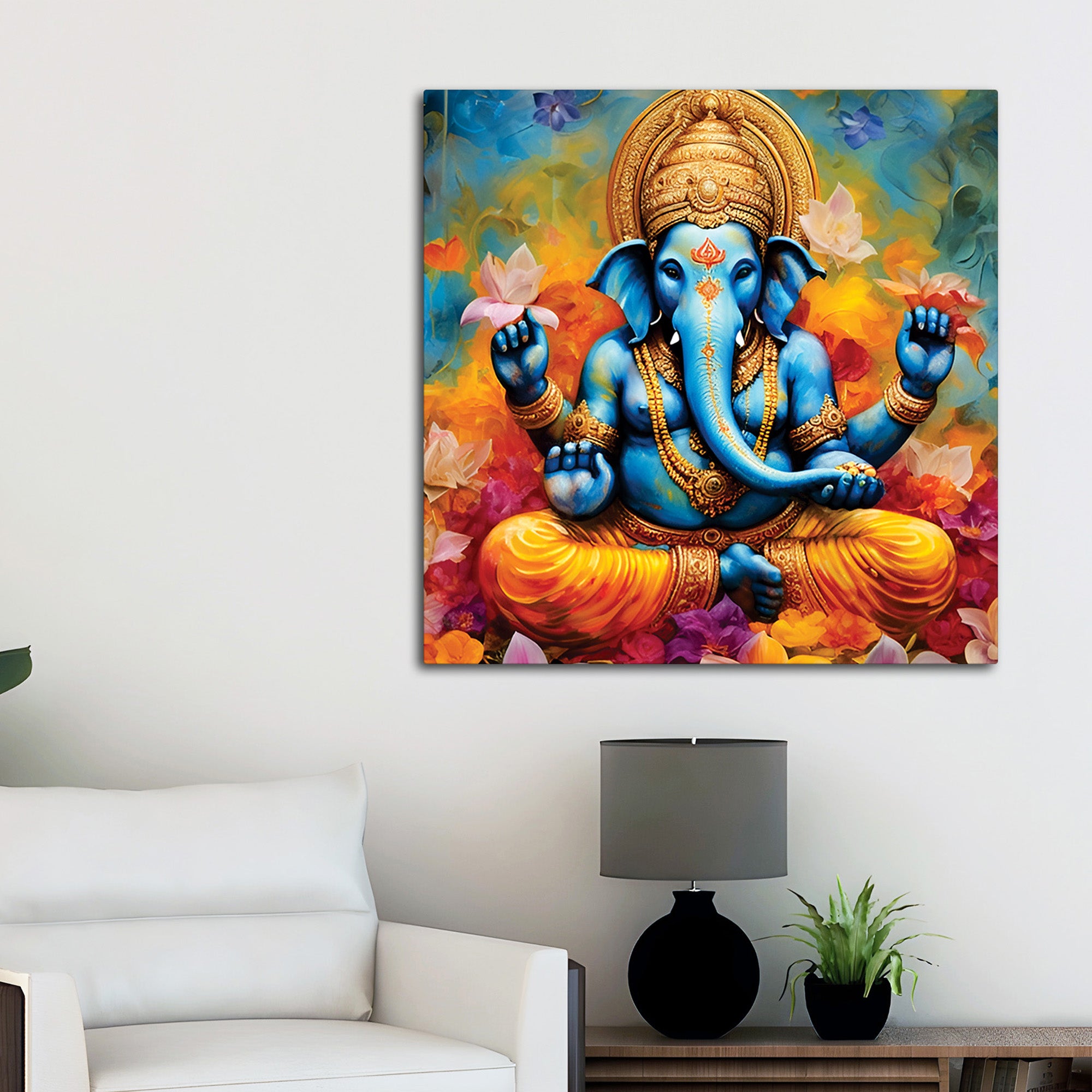 Modern Ganesha Decorative Painting