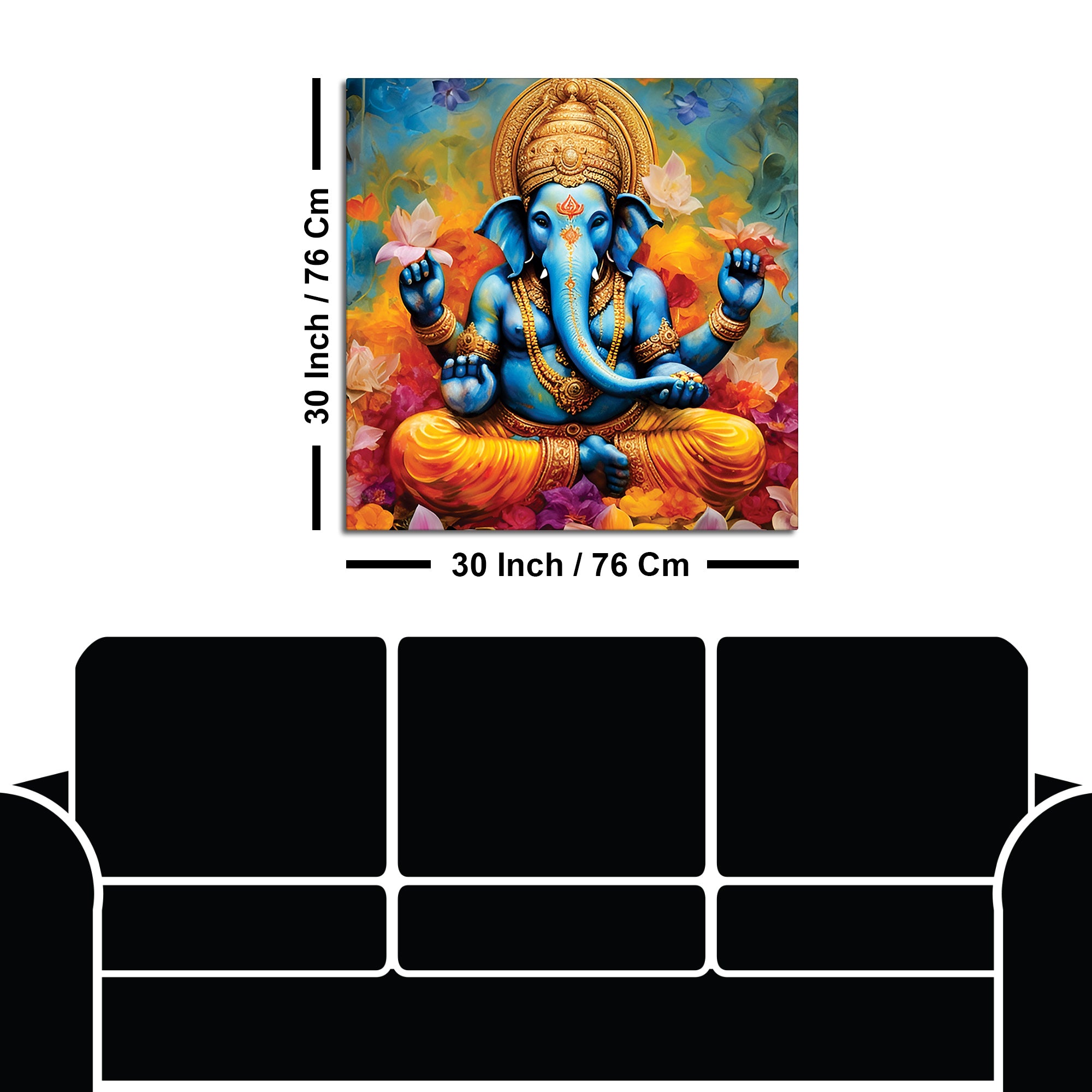 Modern Ganesha Decorative Painting