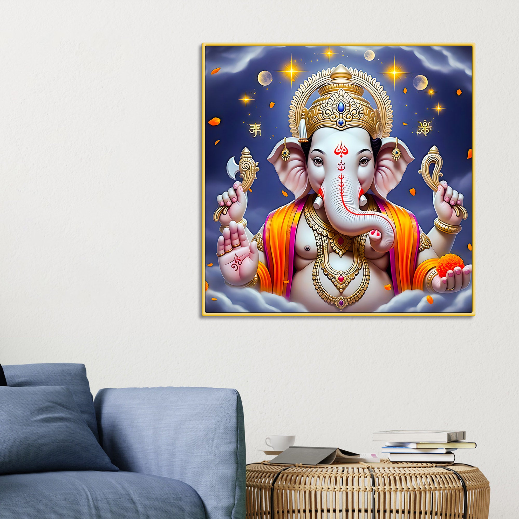  modern-ganesha-wall-painting
