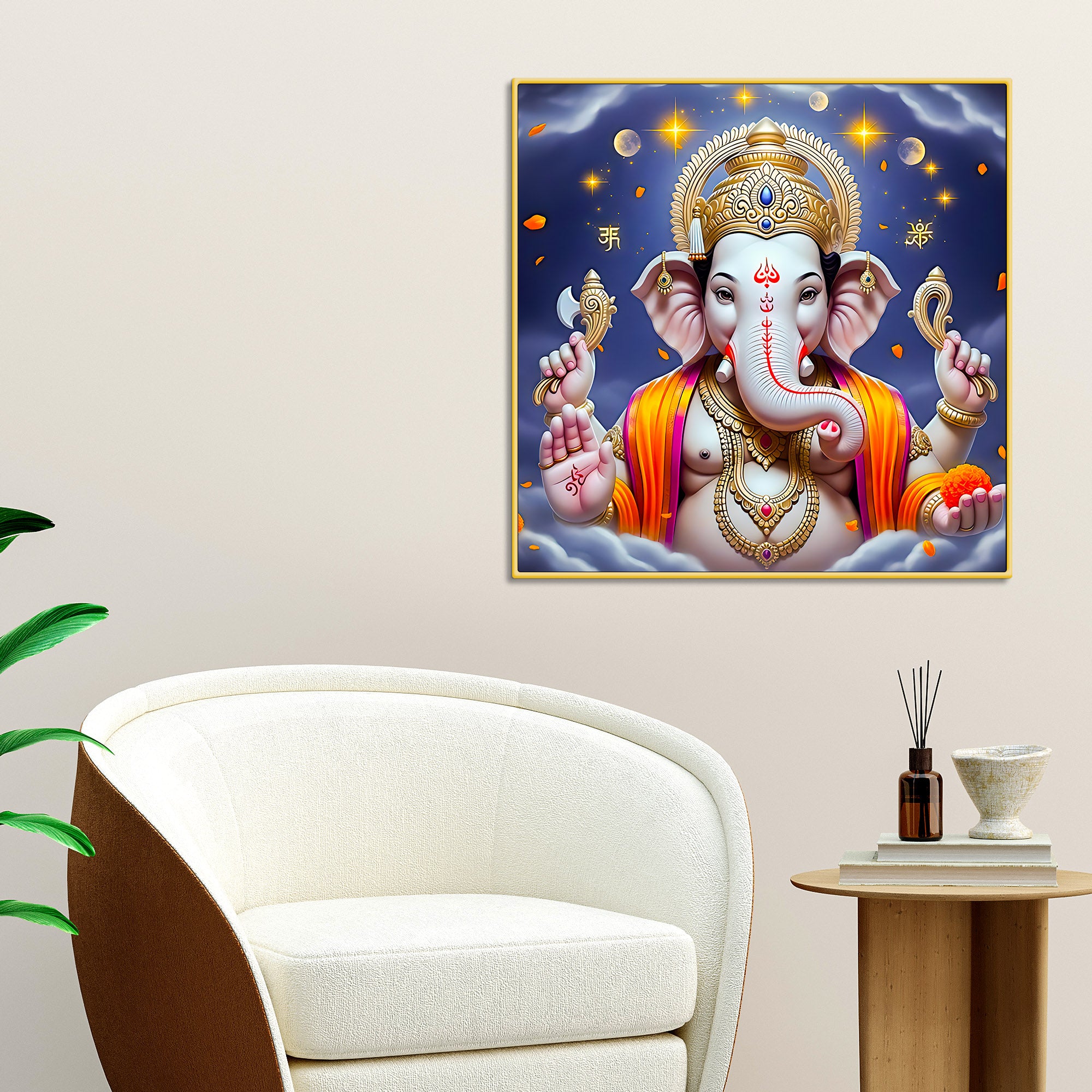 Modern Ganesha Wall Painting