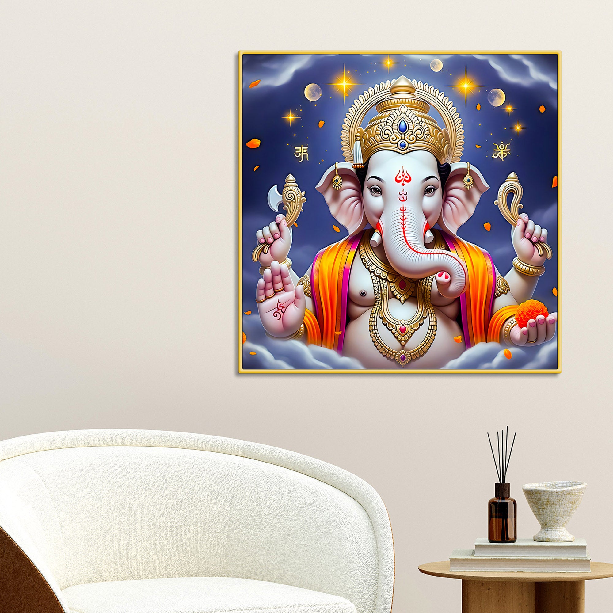 Modern Ganesha Wall Painting