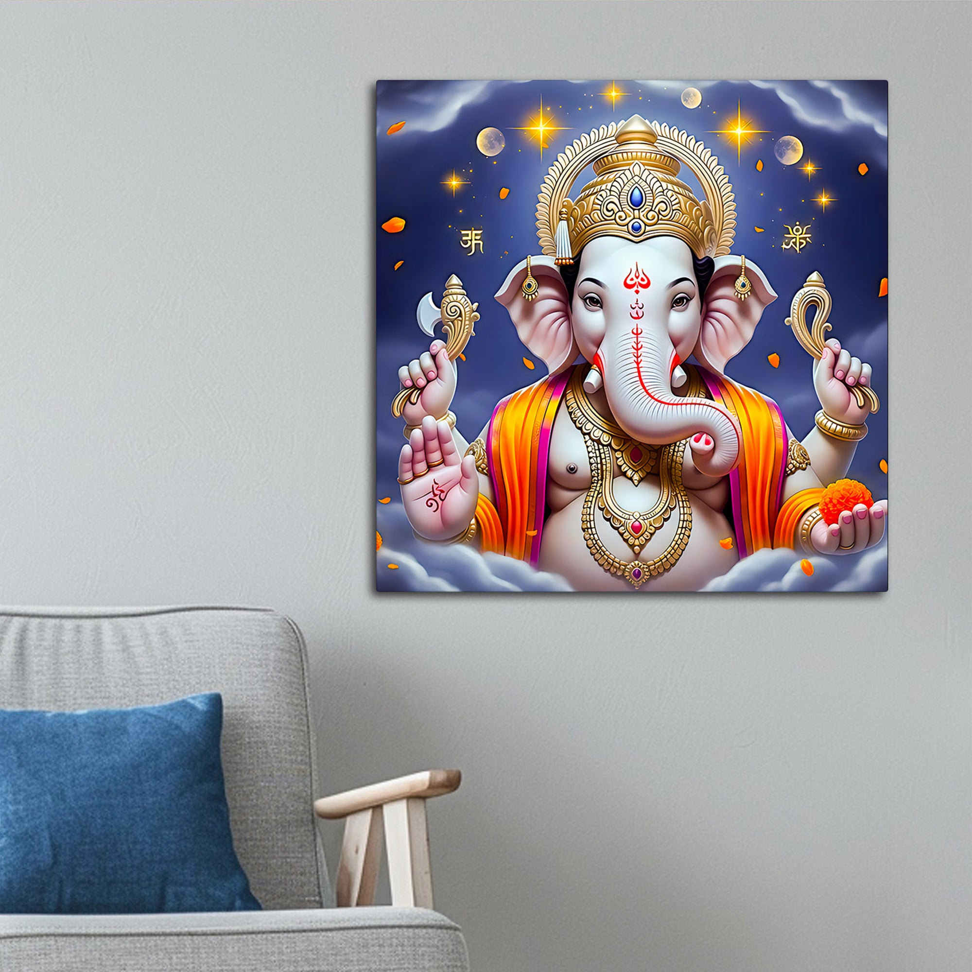 Modern Ganesha Wall Painting