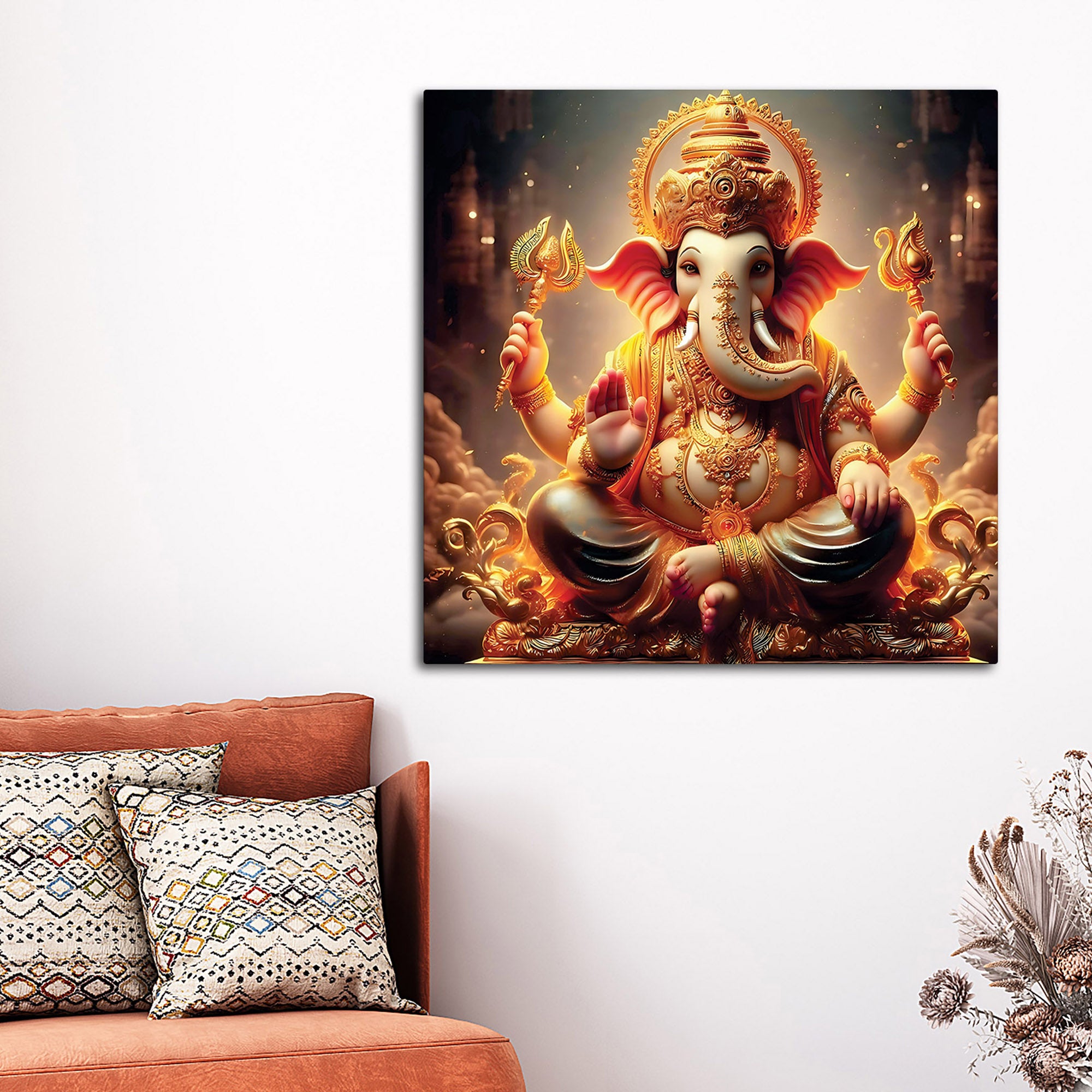 Modern Ganpati Home Décor Painting