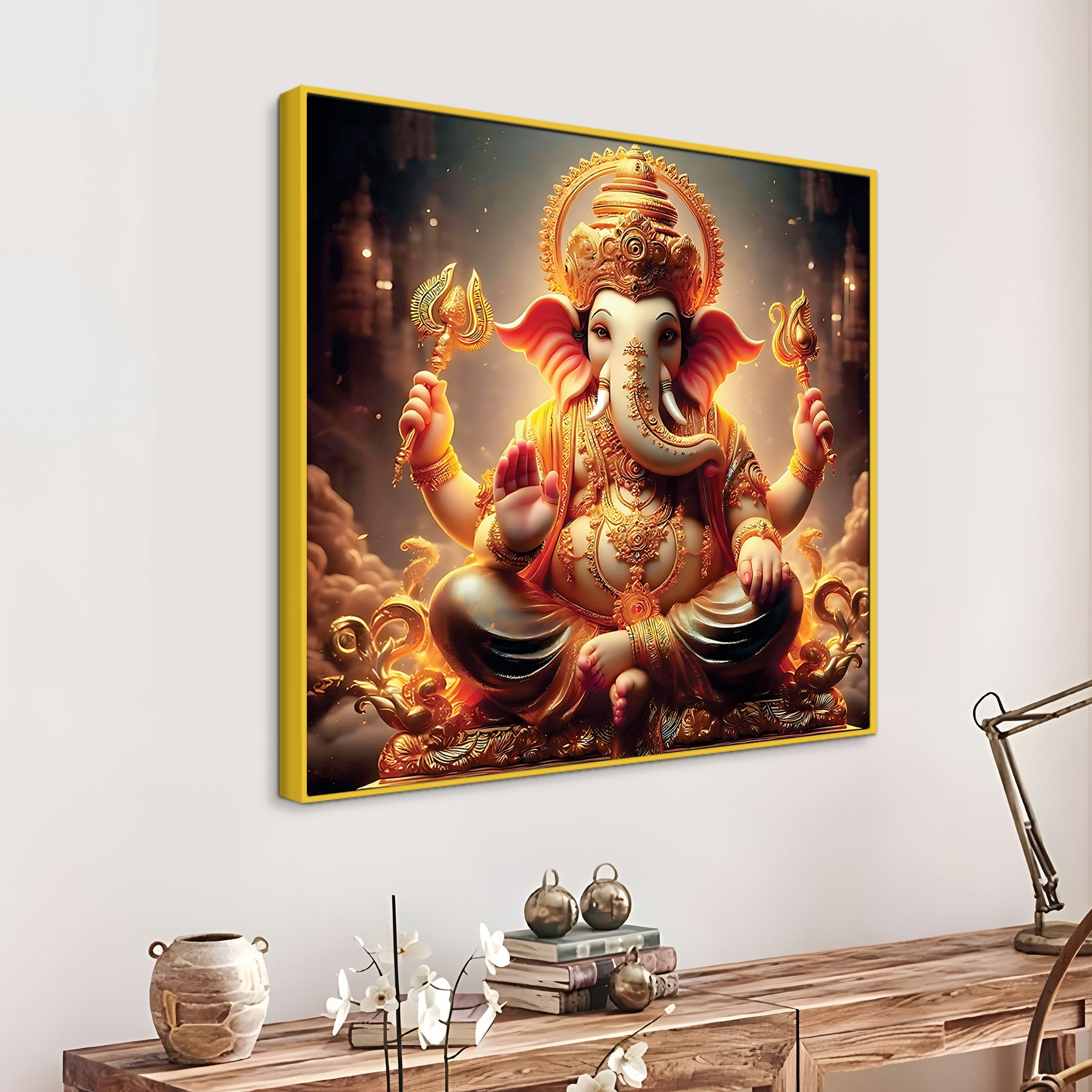 Modern Ganpati Home Décor Painting