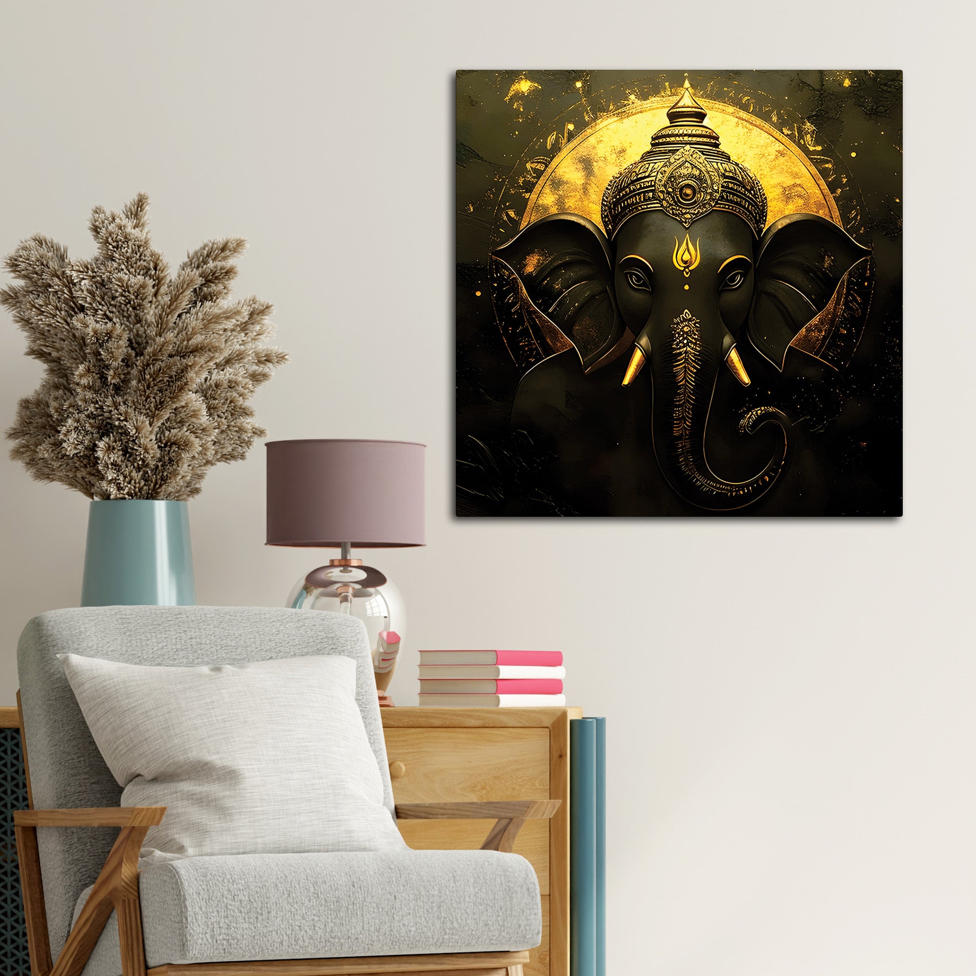 Modern Ganpati Ji Wall Painting