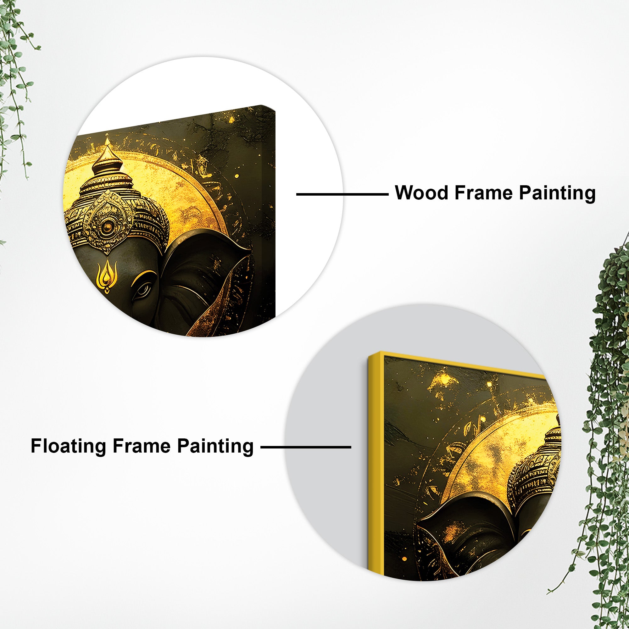 Modern Ganpati Ji Wall Painting