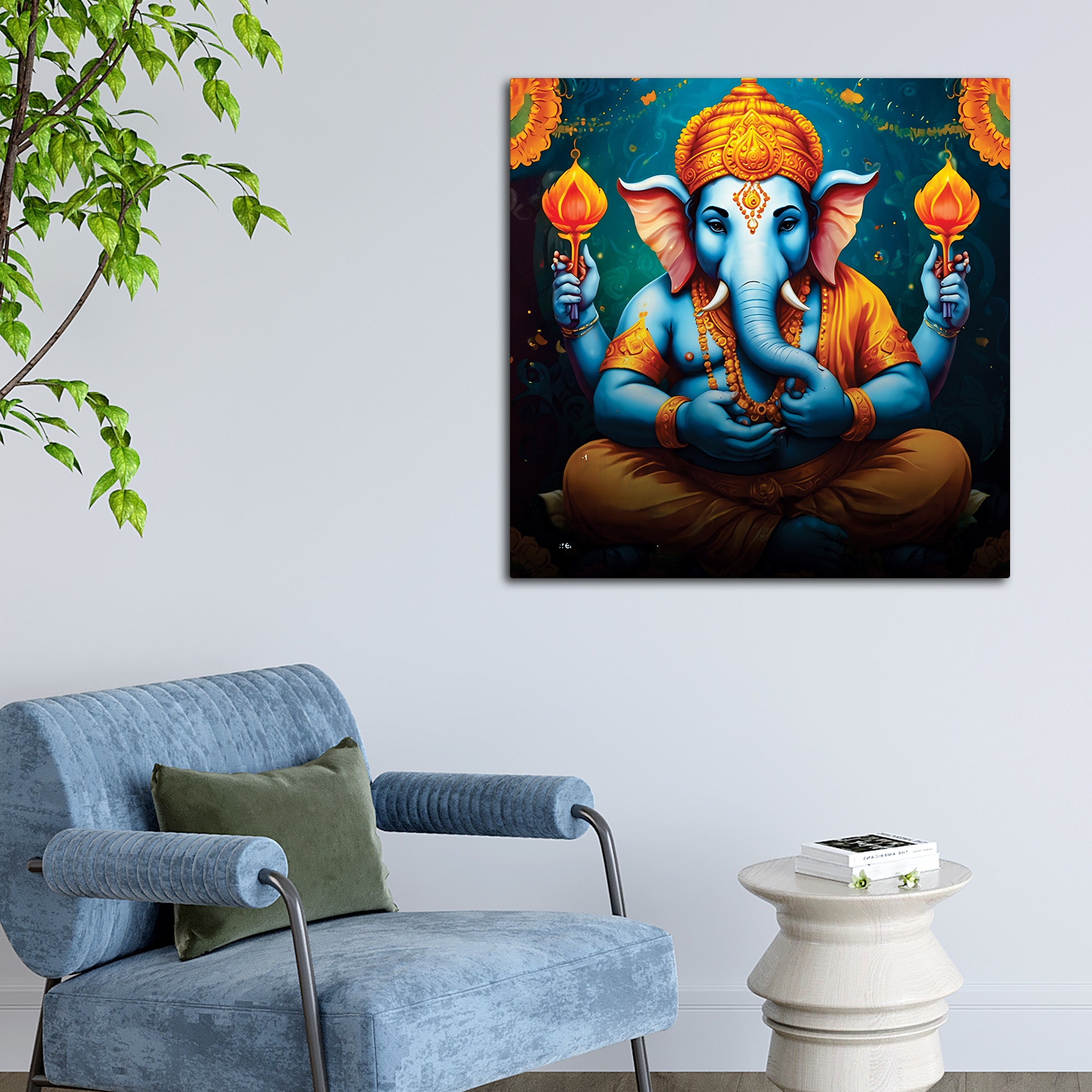 Modern Ganpati Wall Art Painting