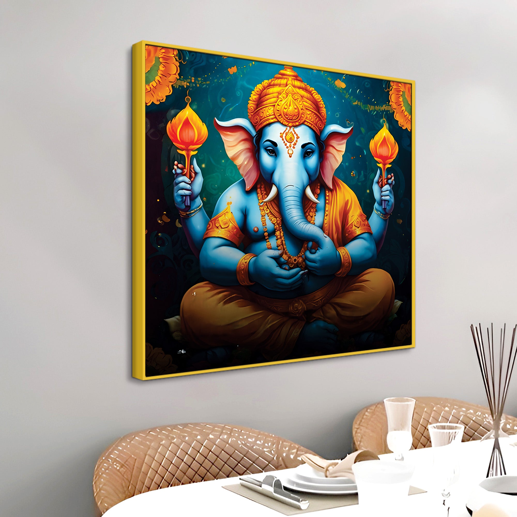 Modern Ganpati Wall Art Painting