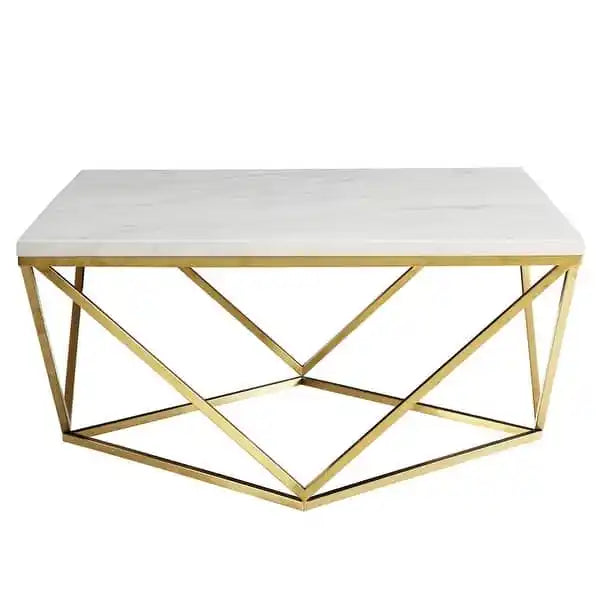 Modern Glam Square Center Table for Home Décor