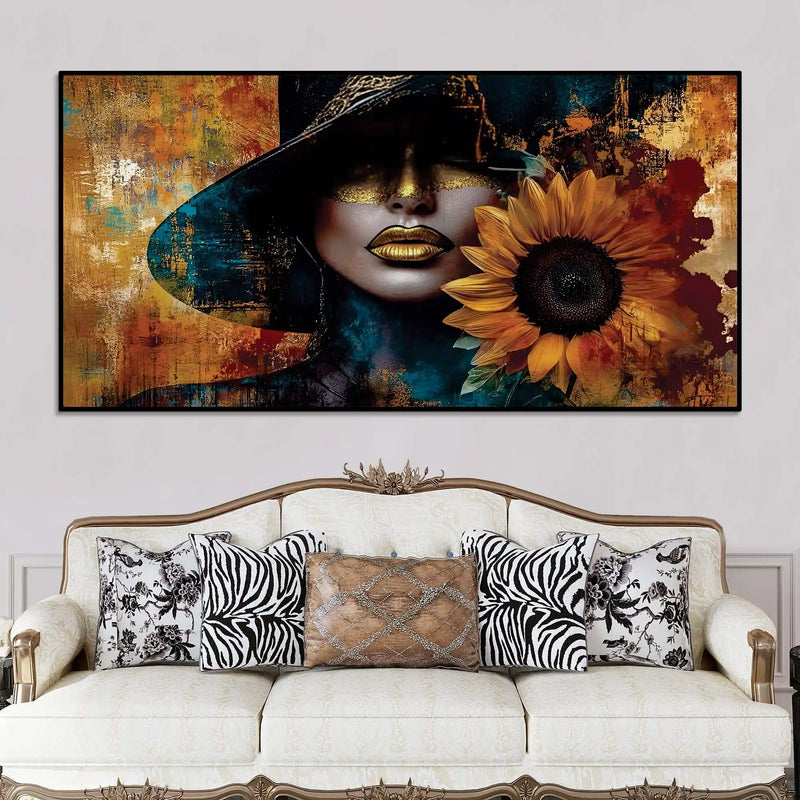 modern-glam-woman-canvas-painting-for-luxury-interiors