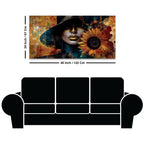 Modern Glam Woman Canvas Painting for Luxury Interiors
